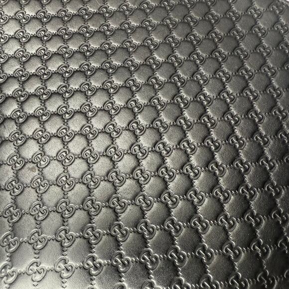 Gucci Microsima Monogram GG Men's Clutch Bag 544422 Black - Picture 2 of 7